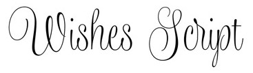 Jenis font cocok untuk desain undangan pernikahan - Wishes Script