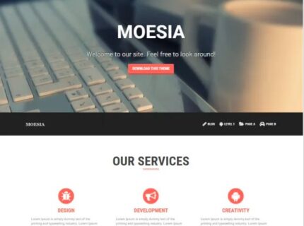 Moesia wordpress theme